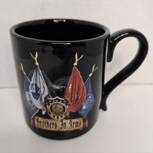 "Brothers In Arms" Tumbleweed Pottery US Armed Forces Military Coffee Mug